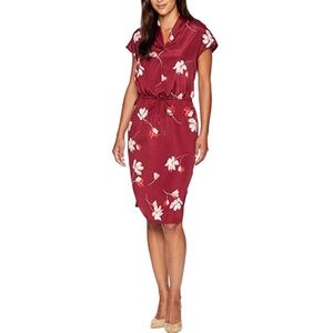 NWT Lauren Ralph Lauren Floral Crepe Dress Sz 16